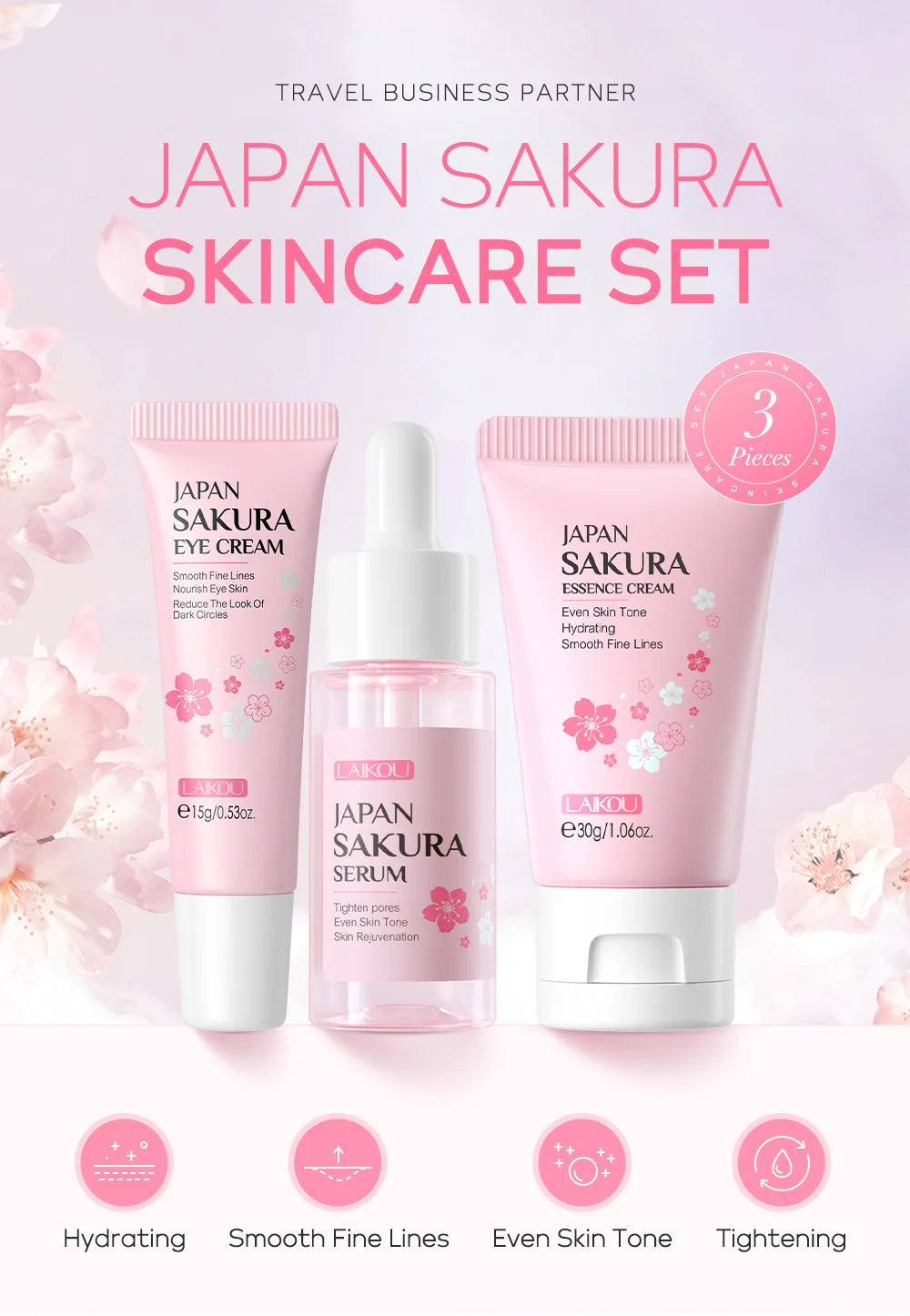 LAIKOU Vitamin C Luxury Skincare Collection — 3-Piece Brightening Set