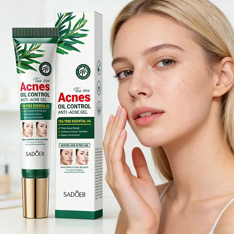 SADOER Tea Tree Purifying Acne Gel Cream — Oil Control & Hydrating