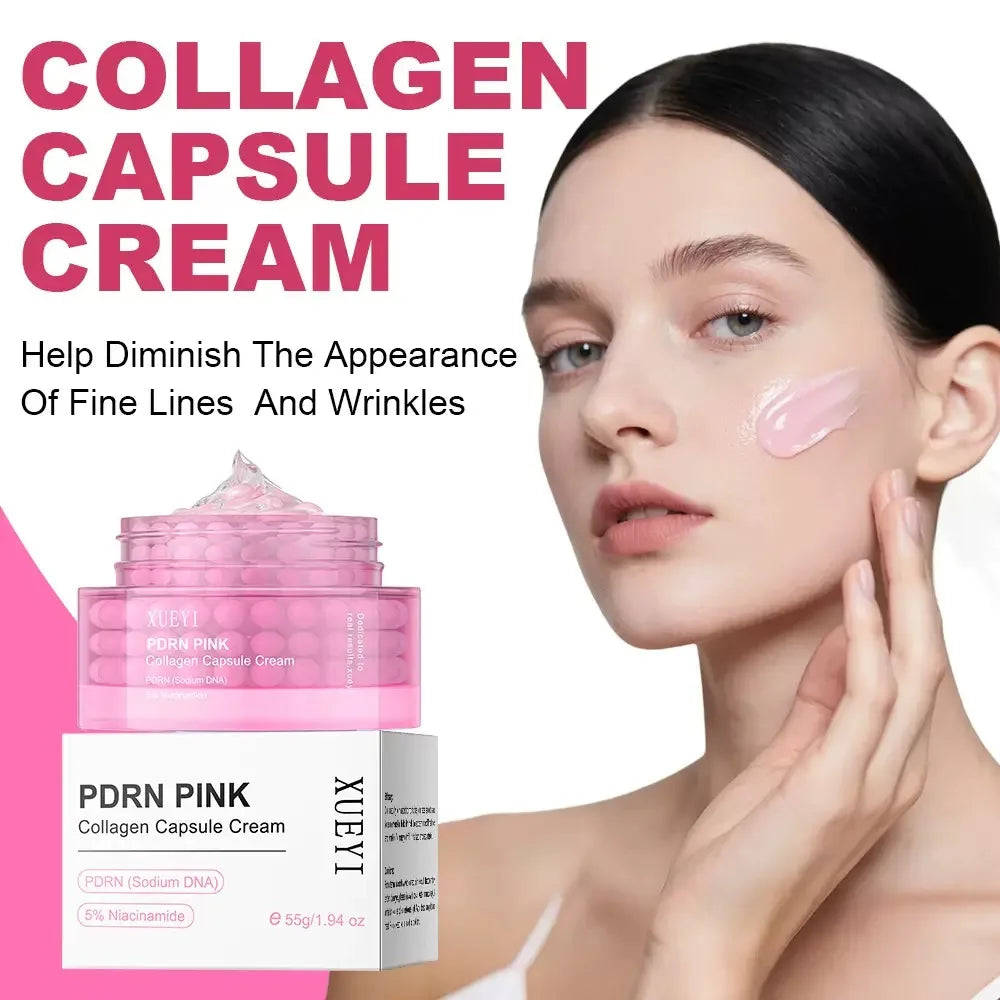 Korean PDRN Collagen Capsule Cream — Niacinamide Brightening Moisturiser