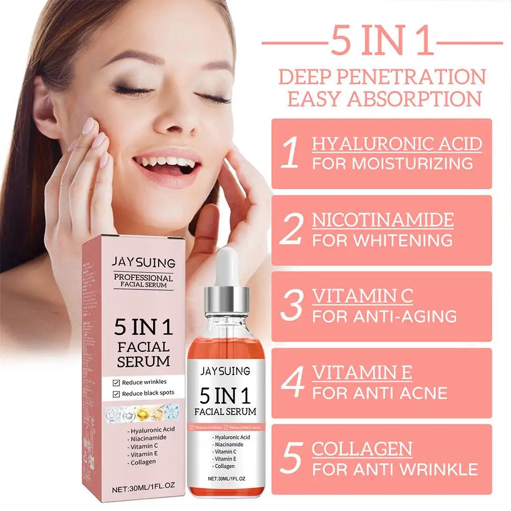 Opulent 5-in-1 Vitamin C & Hyaluronic Brightening Serum