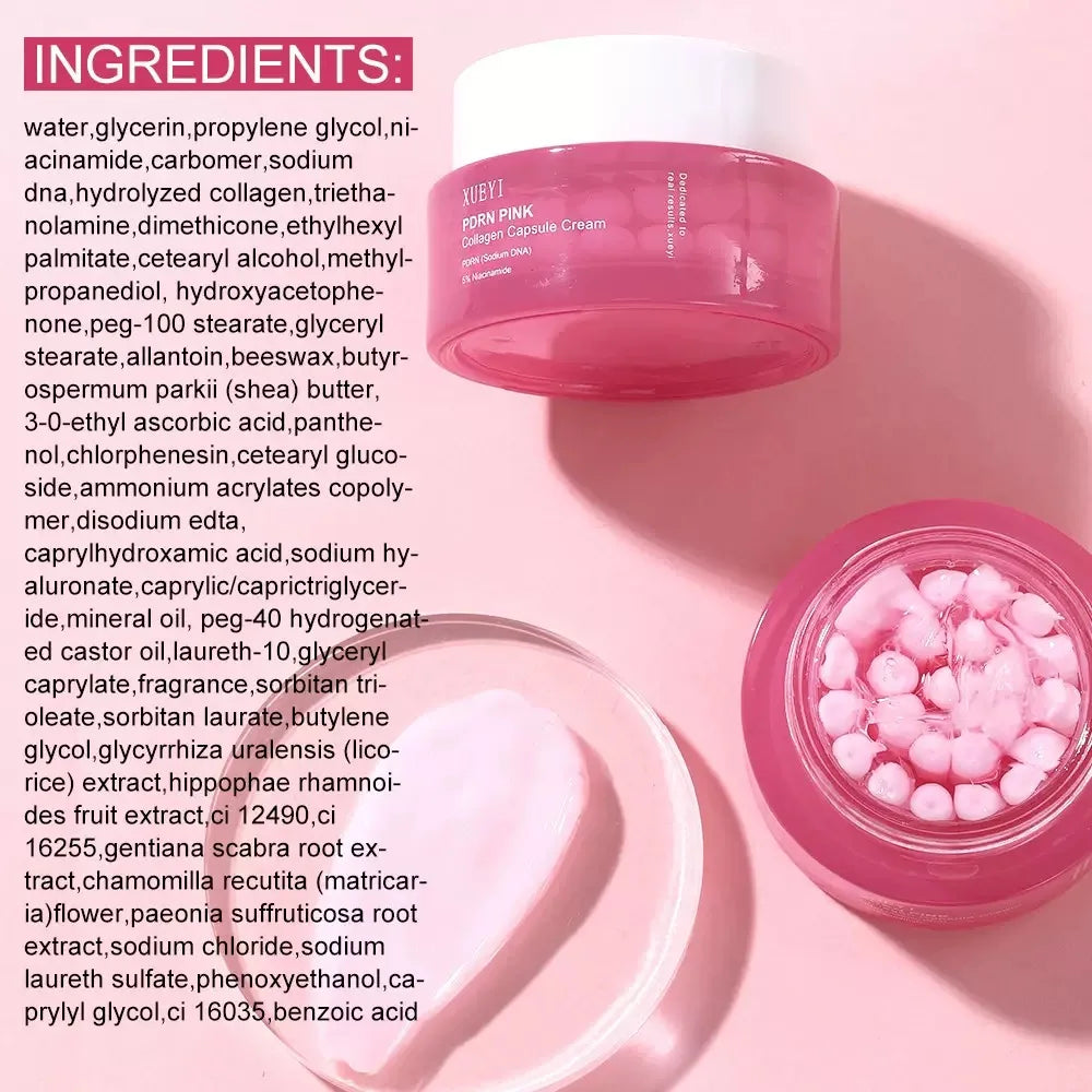 Korean PDRN Collagen Capsule Cream — Niacinamide Brightening Moisturiser