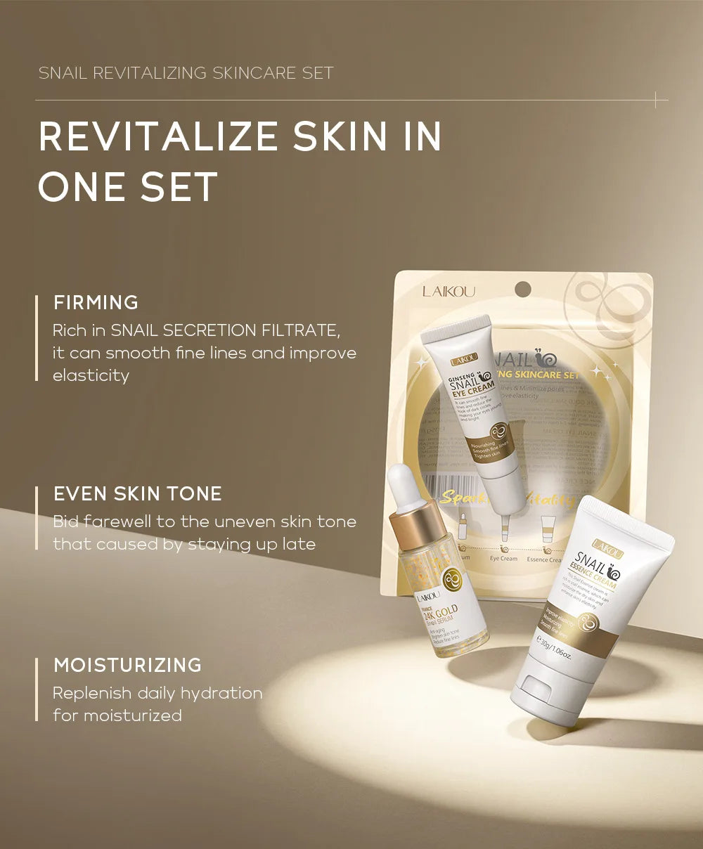 LAIKOU Vitamin C Luxury Skincare Collection — 3-Piece Brightening Set