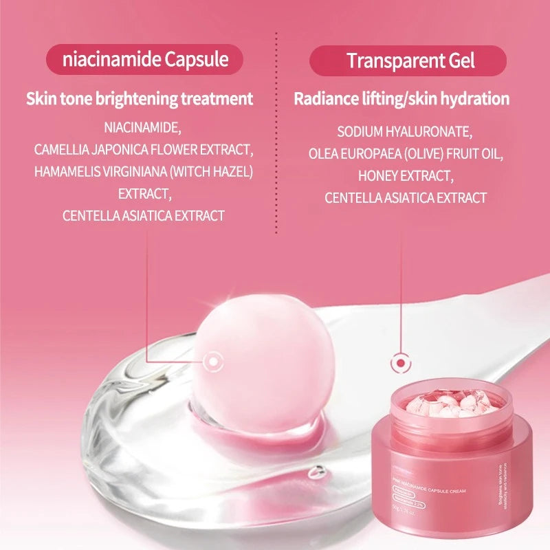Korean PDRN Collagen Capsule Cream — Niacinamide Brightening Moisturiser