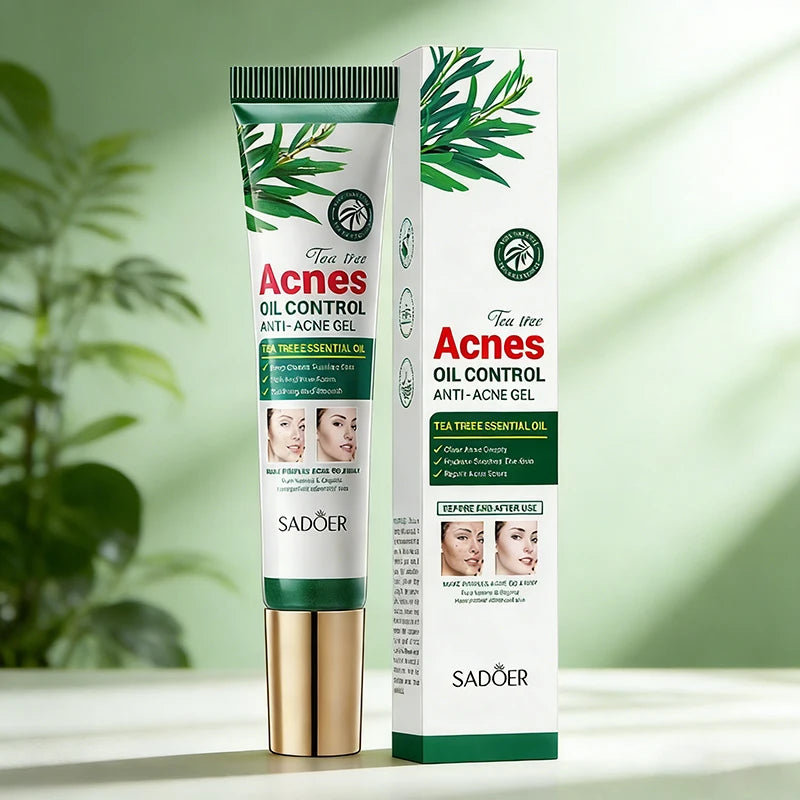 SADOER Tea Tree Purifying Acne Gel Cream — Oil Control & Hydrating